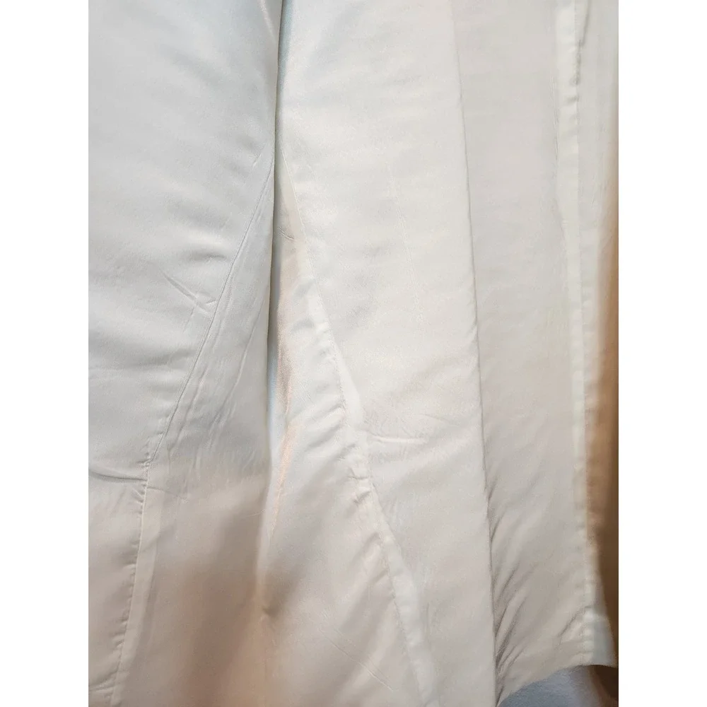 Vintage C.M.I. Cream 100% Linen Blazer Jacket‎ Beige  Large Single Button unisex